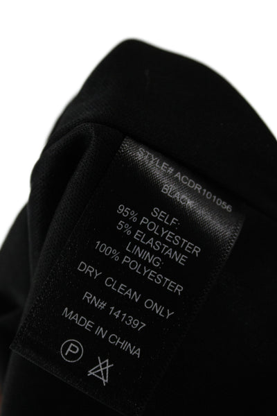 ASTR Women Sheath Dress Black V Neck Short Sleeve Pullover Polyester Size XS