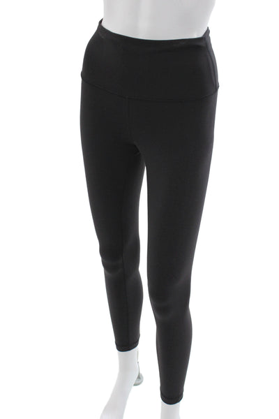 Lululemon Womens Black Ankle Leggings 77% Nylon Athleisure Size 6