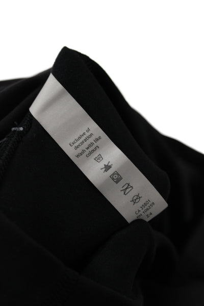 Lululemon Womens Black Ankle Leggings 77% Nylon Athleisure Size 6