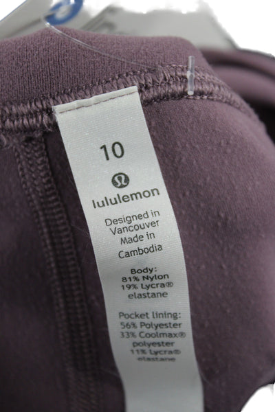 Lululemon Women Ankle Leggings Purple Size 10