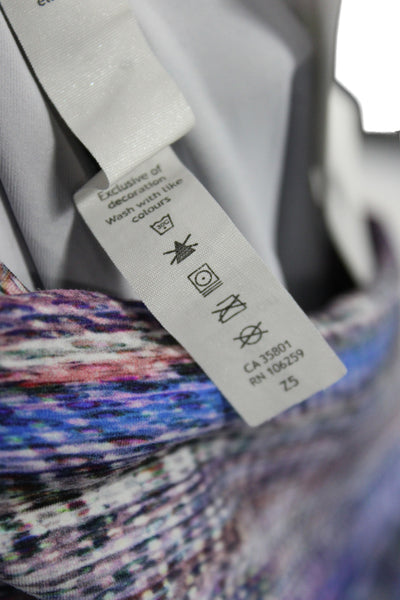 Lululemon Womens Cropped Leggings Multicolor Abstract Size 6