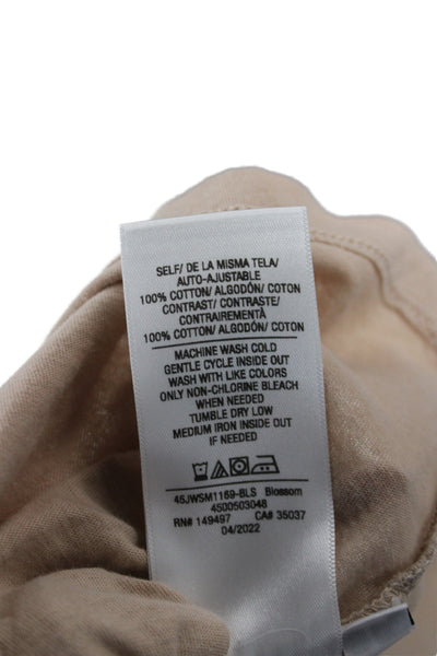 Joes Womens Beige Cotton Pullover T-Shirt Crew Neck Short Sleeve Size L