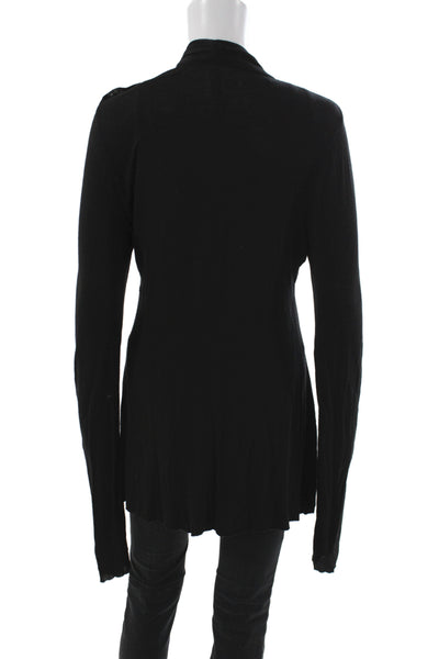 Bailey 44 Womens Black V Neck Long Sleeve Cardigan Size L