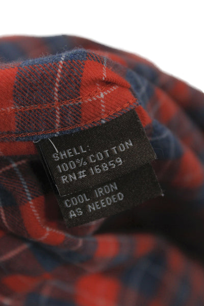 J. Mclaughlin Men's Long Sleeves Button Down Multicolor Plaid Shirt Size S