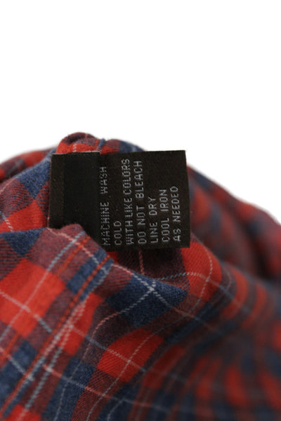 J. Mclaughlin Men's Long Sleeves Button Down Multicolor Plaid Shirt Size S