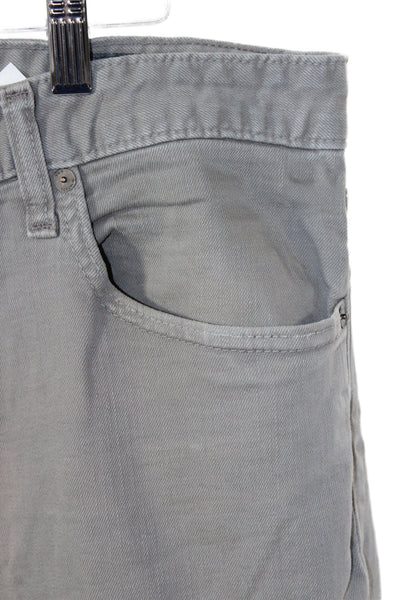 Bonobos Mens Chino Pants Gray Button Closure Size 34