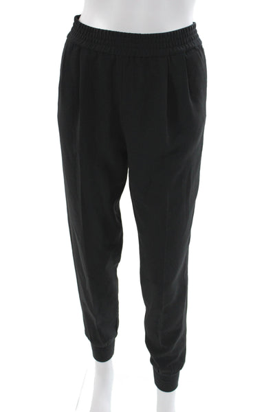 Joie Women Black Solid Polyester Joggers Size S