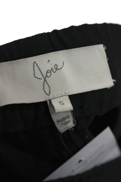 Joie Women Black Solid Polyester Joggers Size S