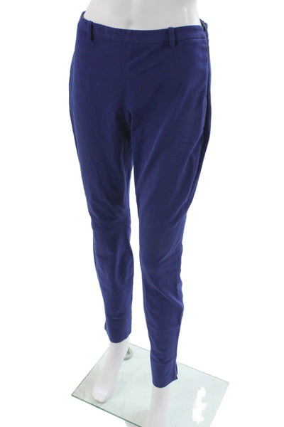 Theory Womens Blue Solid Pants Inseam 30 Size 4