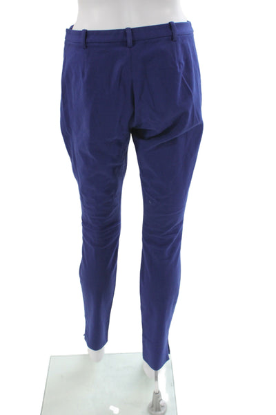 Theory Womens Blue Solid Pants Inseam 30 Size 4
