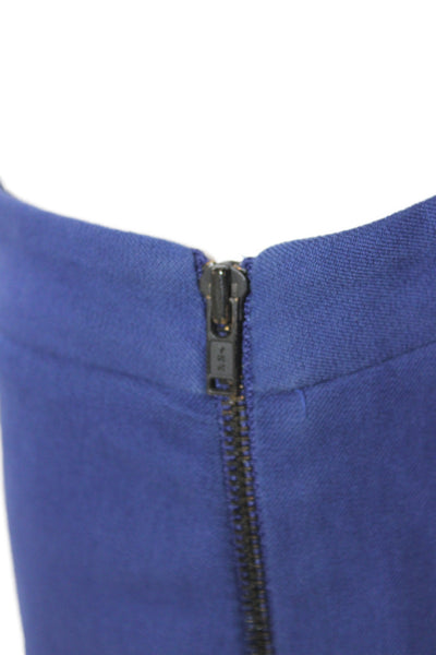Theory Womens Blue Solid Pants Inseam 30 Size 4