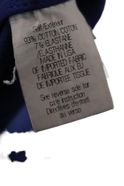 Theory Womens Blue Solid Pants Inseam 30 Size 4