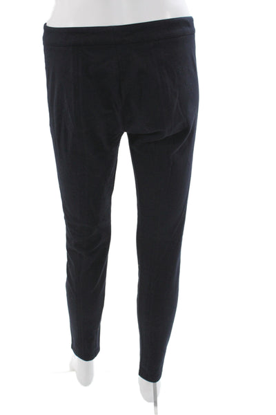 Vince Women Ankle Pants Black Cotton Button Solid Fall Size 8