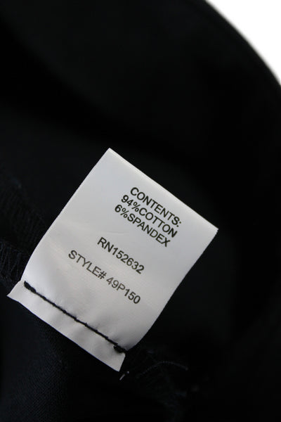 Peace of Cloth Womens Casual Pants Black Solid Size 6