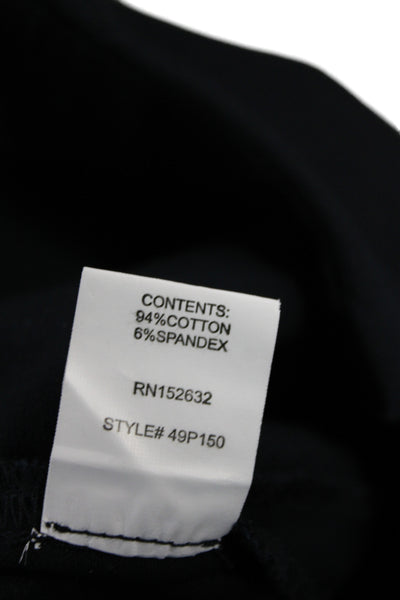 Peace of Cloth Womens Casual Pants Black Solid Size 6