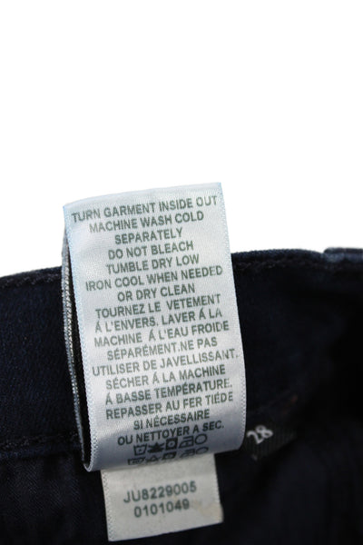 7 For All Mankind Women Skinny High Waist Blue Cotton Jeans Size 28