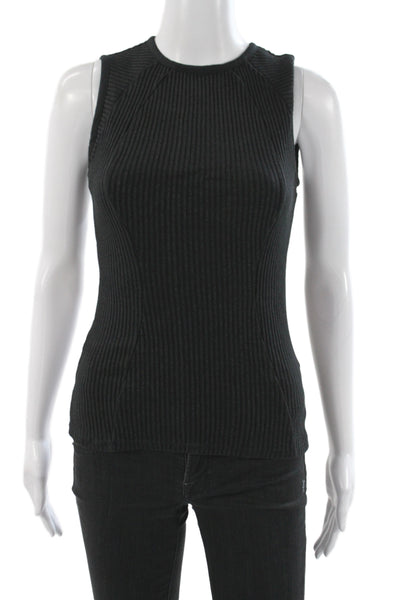 Rag & Bone Unisex Adults Basic Tank Black Sleeveless Crew Neck Size XS