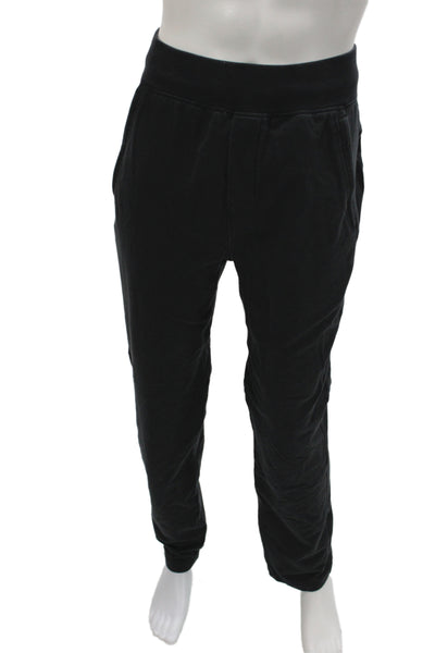 Lululemon Mens Jersey Casual Pants Black Drawstring 32 Inseam Size XL