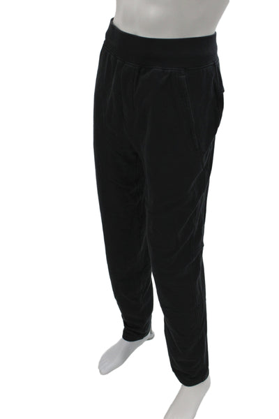 Lululemon Mens Jersey Casual Pants Black Drawstring 32 Inseam Size XL