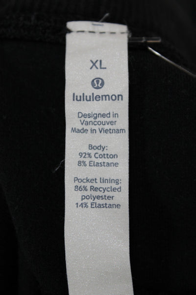 Lululemon Mens Jersey Casual Pants Black Drawstring 32 Inseam Size XL