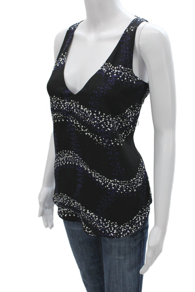 Sanctuary Women Black Polka Dot Cami Pajama Top V-Neck Sleeveless Size S