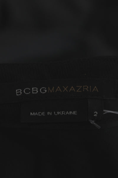 BCBG Max Azria Women Dress Pants Black Button 33 Inseam Size 2