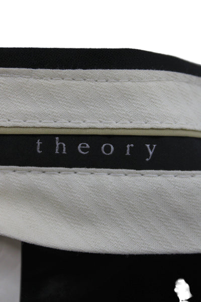 Theory Women Black Pants 33 Inseam Size 2