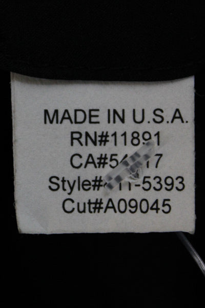Bailey 44 Womens Black Checked Basic Jacket Button Long Sleeve Rayon Size XS
