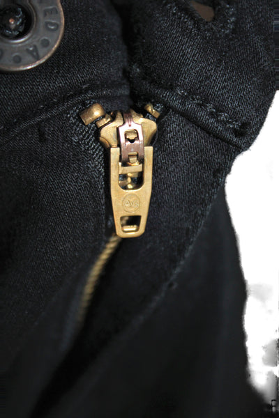 AG Adriano Goldschmied Womens Ankle Jeans Black Viscose Mid Rise Size 25