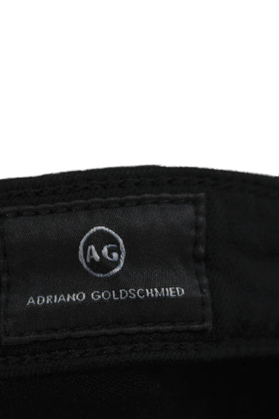 AG Adriano Goldschmied Womens Ankle Jeans Black Viscose Mid Rise Size 25