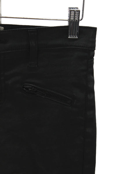 Current/Elliott Womens Skinny Black Low Rise Jeans Size 25