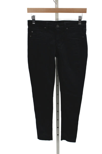 AG Adriano Goldschmied Womens Skinny Black Jeans Size 25