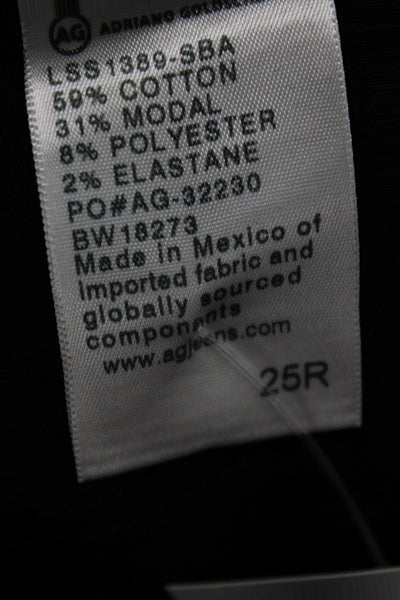 AG Adriano Goldschmied Womens Skinny Black Jeans Size 25