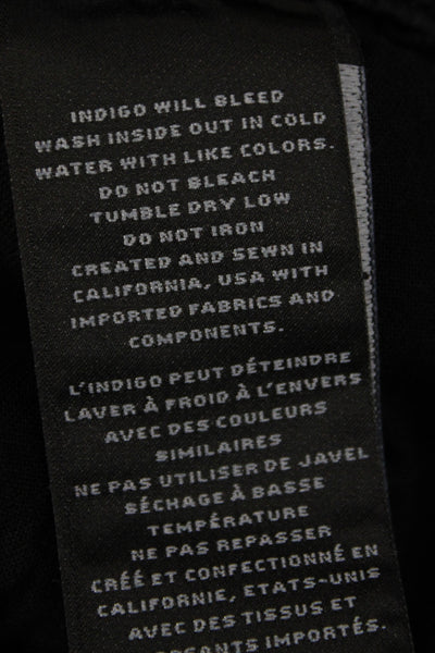 J Brand Womens Cropped High Waist Black Cotton Jeans Size 29
