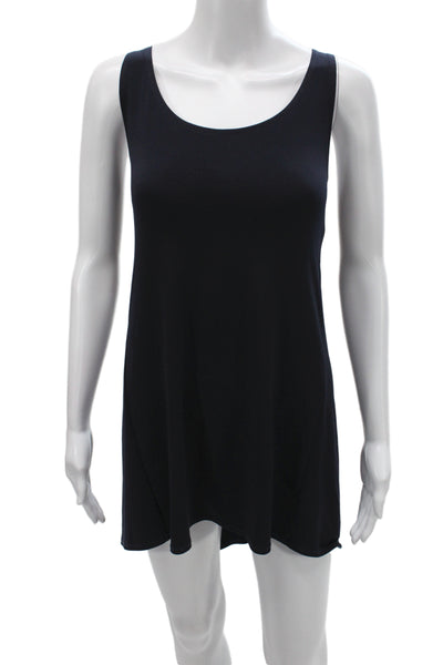 Planet Womens Full Slip Dress Black Scoop Neck Sleeveless Microfiber Size 2