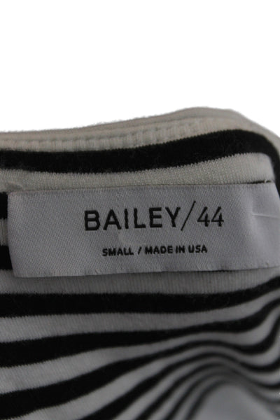 Bailey 44 Womens Black Tank Dress Scoop Neck Striped Nautical Size S