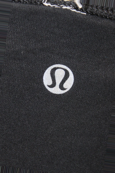 Lululemon Unisex Adults Basic Black Cotton Long Sleeve T Shirt Size 4