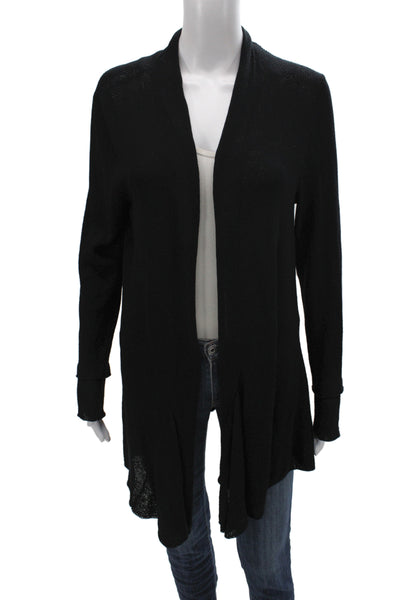 Ball Of Cotton Womens Cardigan Black V-Neck Long Sleeve Size M
