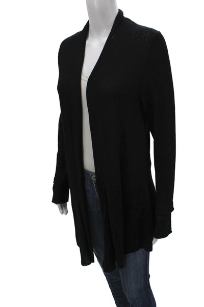 Ball Of Cotton Womens Cardigan Black V-Neck Long Sleeve Size M
