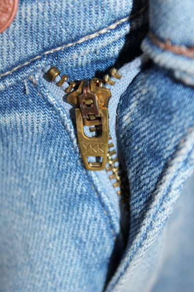 Mother Womens Flared Jeans Blue Cotton Mid Rise Button Fly Size 24