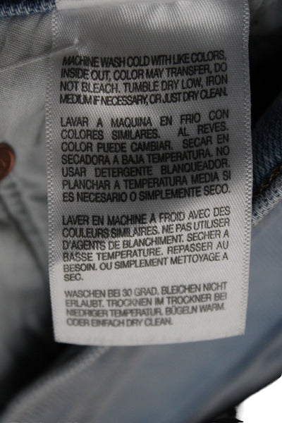 Mother Womens Flared Jeans Blue Cotton Mid Rise Button Fly Size 24