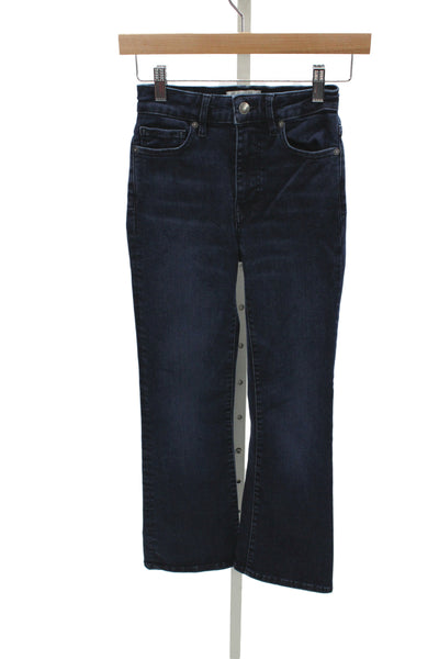 Frame Women Cropped Jeans Blue Cotton Mid Rise Size 24