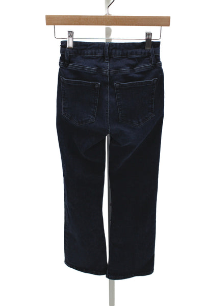 Frame Women Cropped Jeans Blue Cotton Mid Rise Size 24