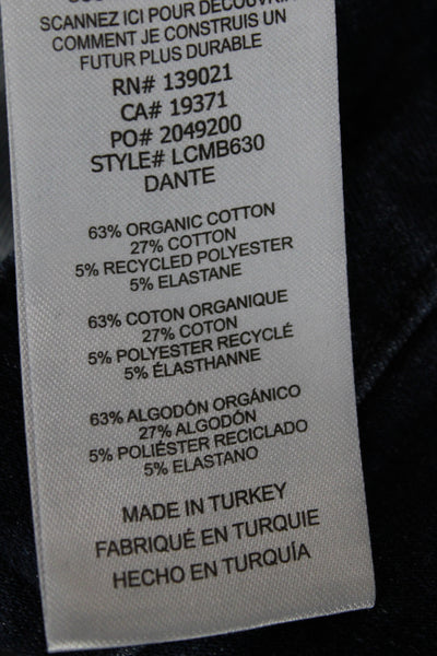 Frame Women Cropped Jeans Blue Cotton Mid Rise Size 24