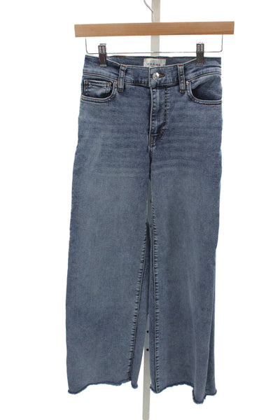 Frame Womens Cropped Blue Jeans Mid Rise Size 24