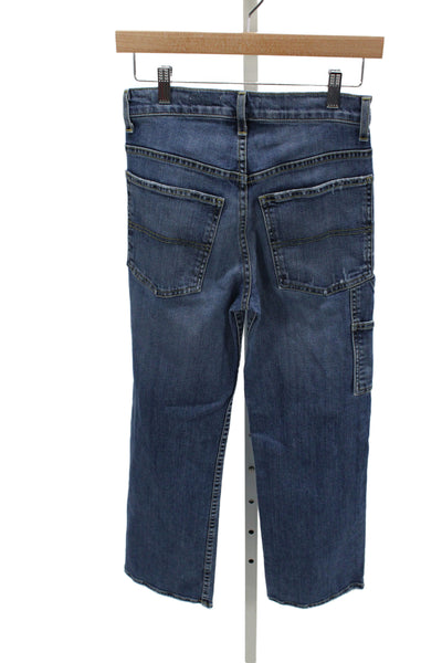 Nili Lotan Women Straight Blue Jeans Mid Rise Button Fly Size 24