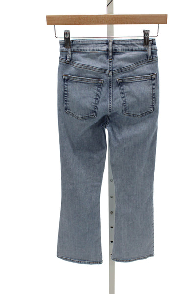 Frame Women Cropped Mid Rise Blue Jeans Size 23