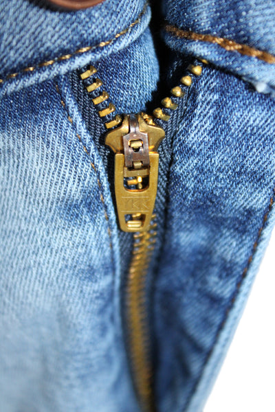 Frame Women Cropped Mid Rise Blue Jeans Size 23