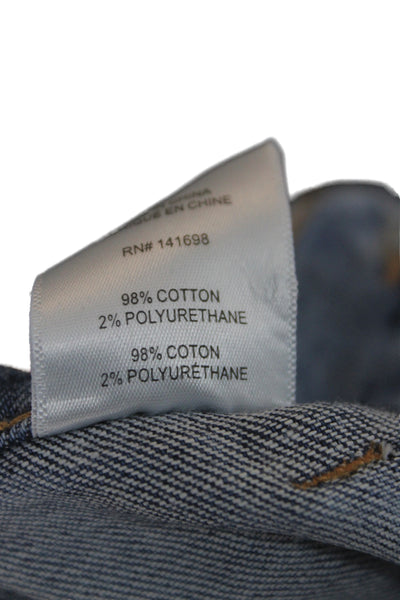 Ramy Brook Unisex Adults Flared Blue Jeans Size 24