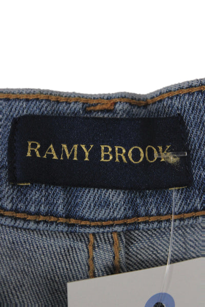 Ramy Brook Unisex Adults Flared Blue Jeans Size 24